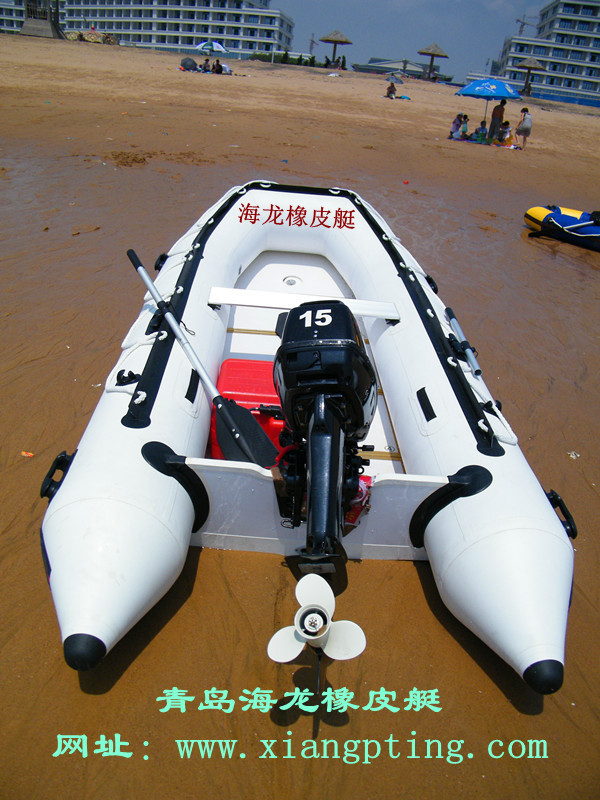 3米6鋁合金地板或塑鋼地板6人可掛機(jī)橡皮艇，沖鋒舟，動(dòng)力艇